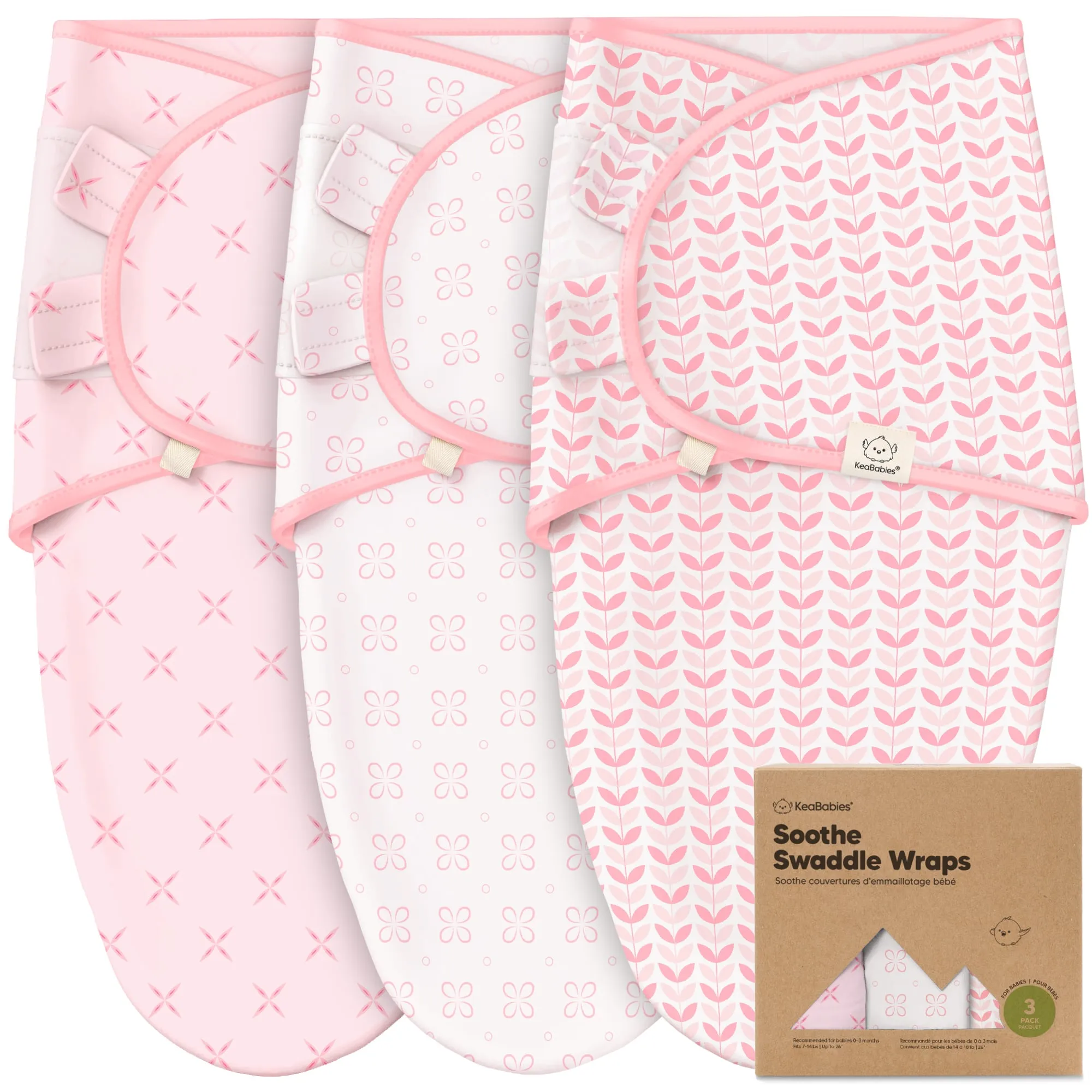 3-Pack Soothe Swaddle Wraps