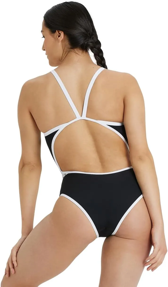 ARENA Women's Icons Solid Sports Swimsuit Super Fly Back Racing Training Competitive Swim Bathing Suit Athletic Swimwear