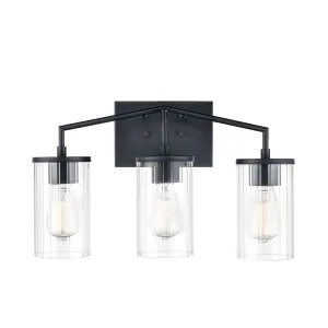 Beverlly 20 in. 3 Lights Vanity Light Matte Black Finish