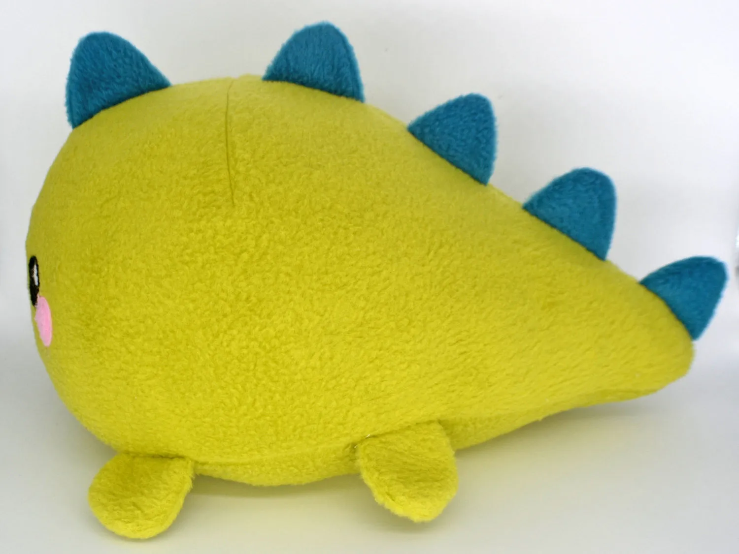 BIG Dinosaur plushie , handmade kawaii stuffed animal monster cute lime green rawr