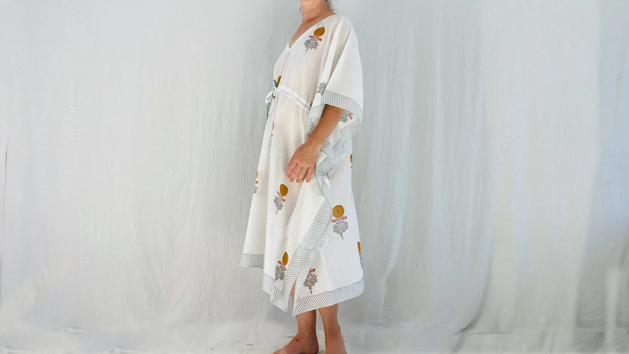 Block Print Kaftan. Caftan