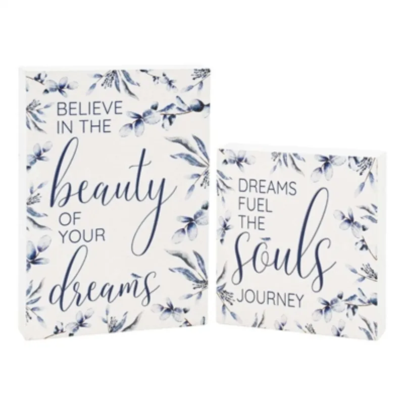 Blue Floral Block