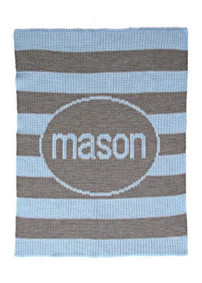 Butterscotch Blankees Modern Stripe Stroller Size