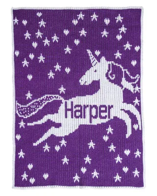 Butterscotch Blankees Unicorn & Stars