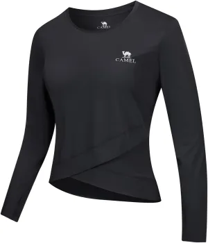 CAMEL CROWN Rash Guard for Women UPF 50  UV Sun Protection Swim Tops Women Lightweight Quick Dry