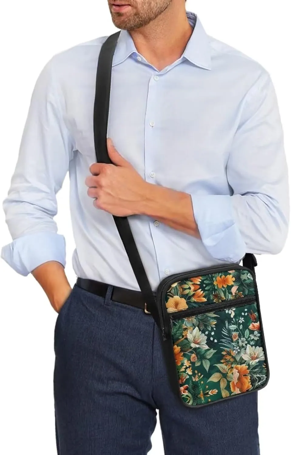 Cossbody Bag Messenger Bag Crossbody Bag Handbag Purse Shoulder Bag with Front Pocket Adjustable