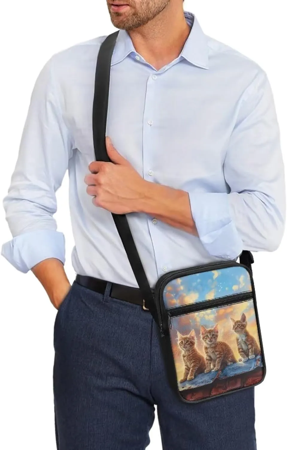 Cossbody Bag Messenger Bag Crossbody Bag Handbag Purse Shoulder Bag with Front Pocket Adjustable