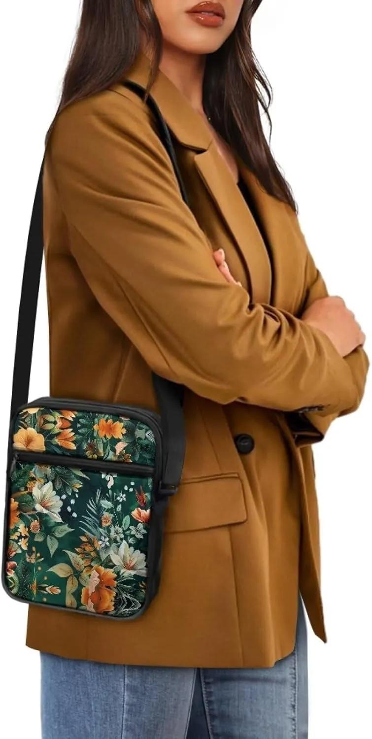 Cossbody Bag Messenger Bag Crossbody Bag Handbag Purse Shoulder Bag with Front Pocket Adjustable