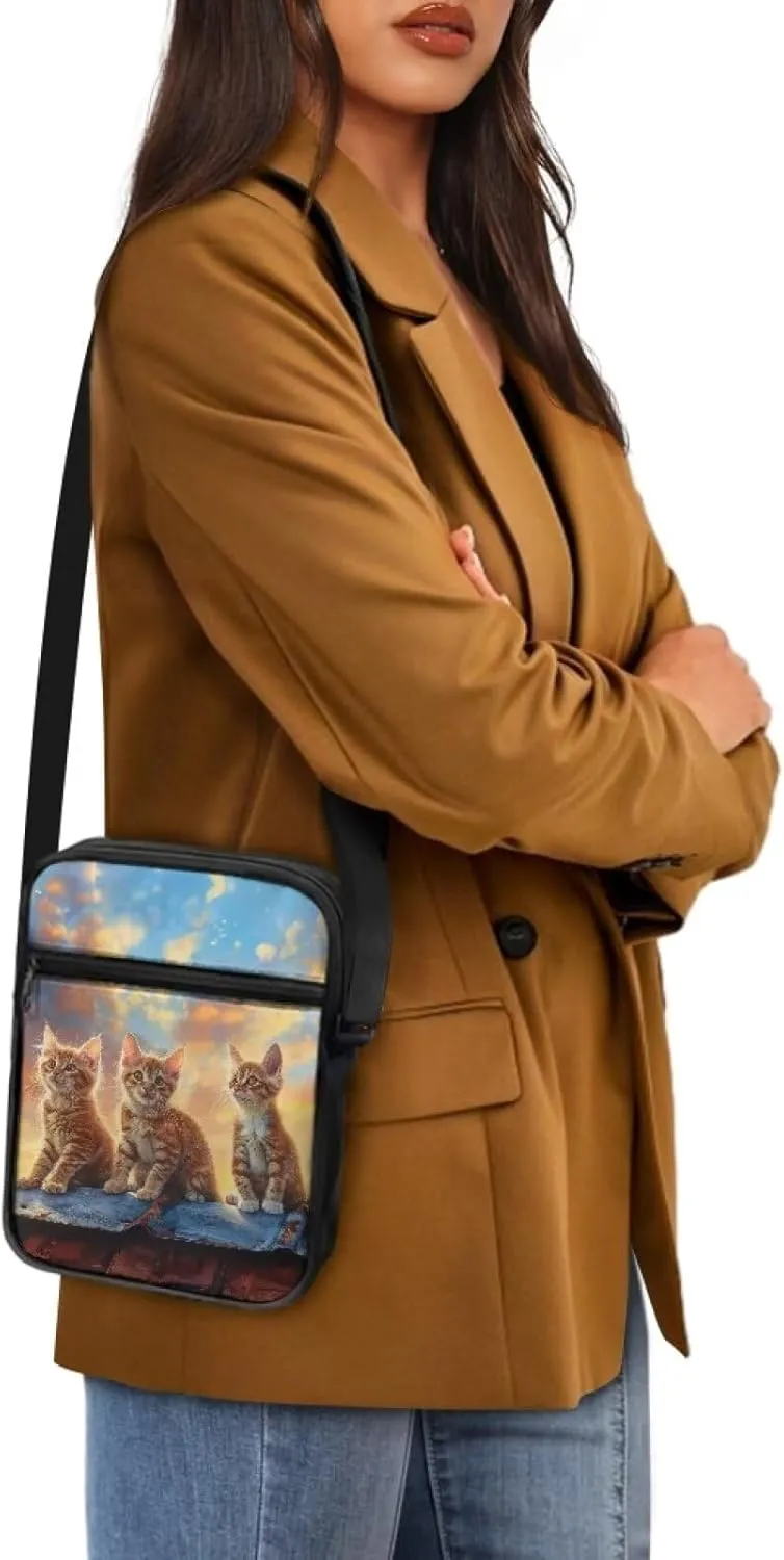 Cossbody Bag Messenger Bag Crossbody Bag Handbag Purse Shoulder Bag with Front Pocket Adjustable
