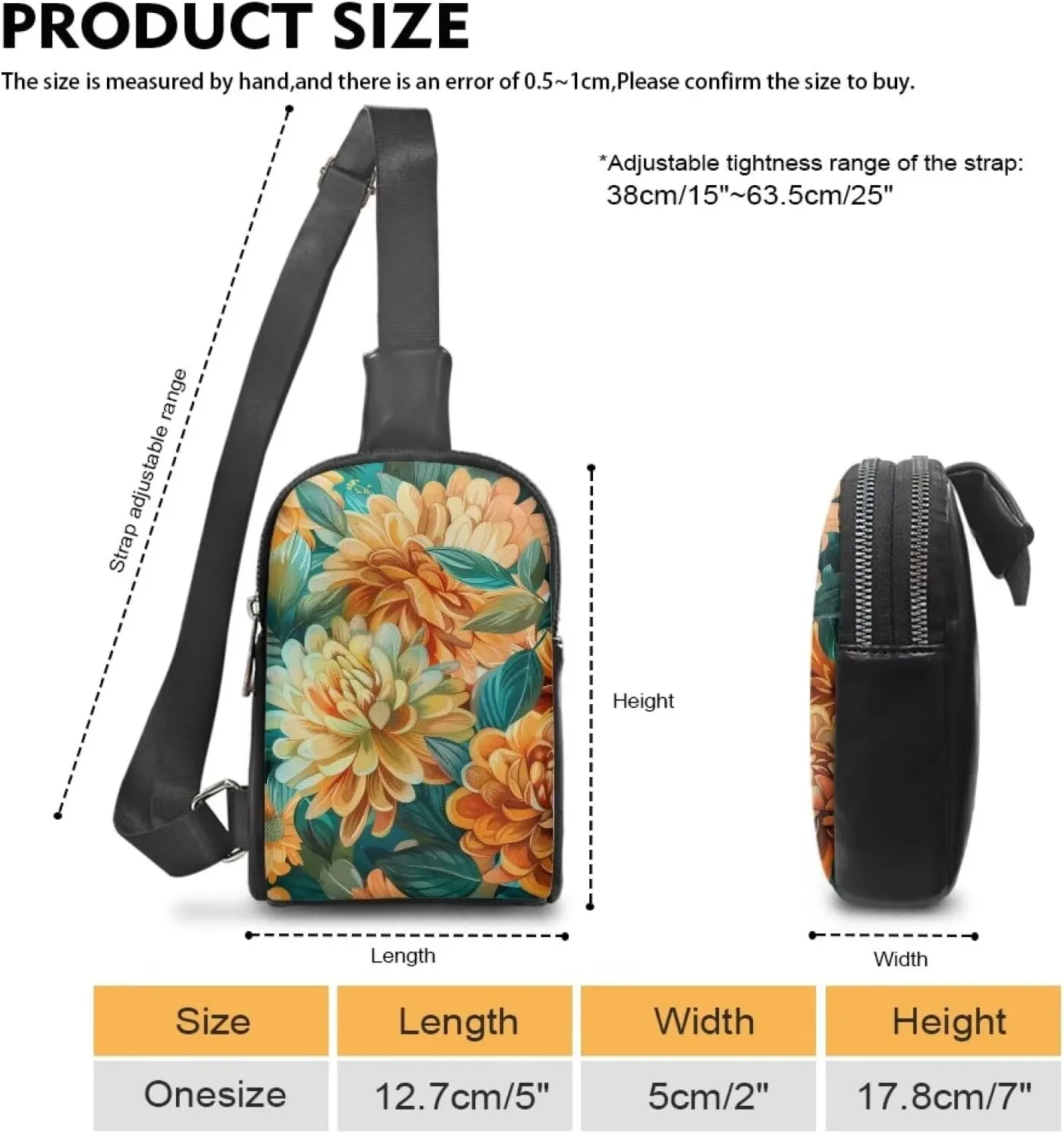 Crossbody Bag for Women Chest Bag for Mother's Day Gift Messenger Shoulder Bag with Adjustable Strap