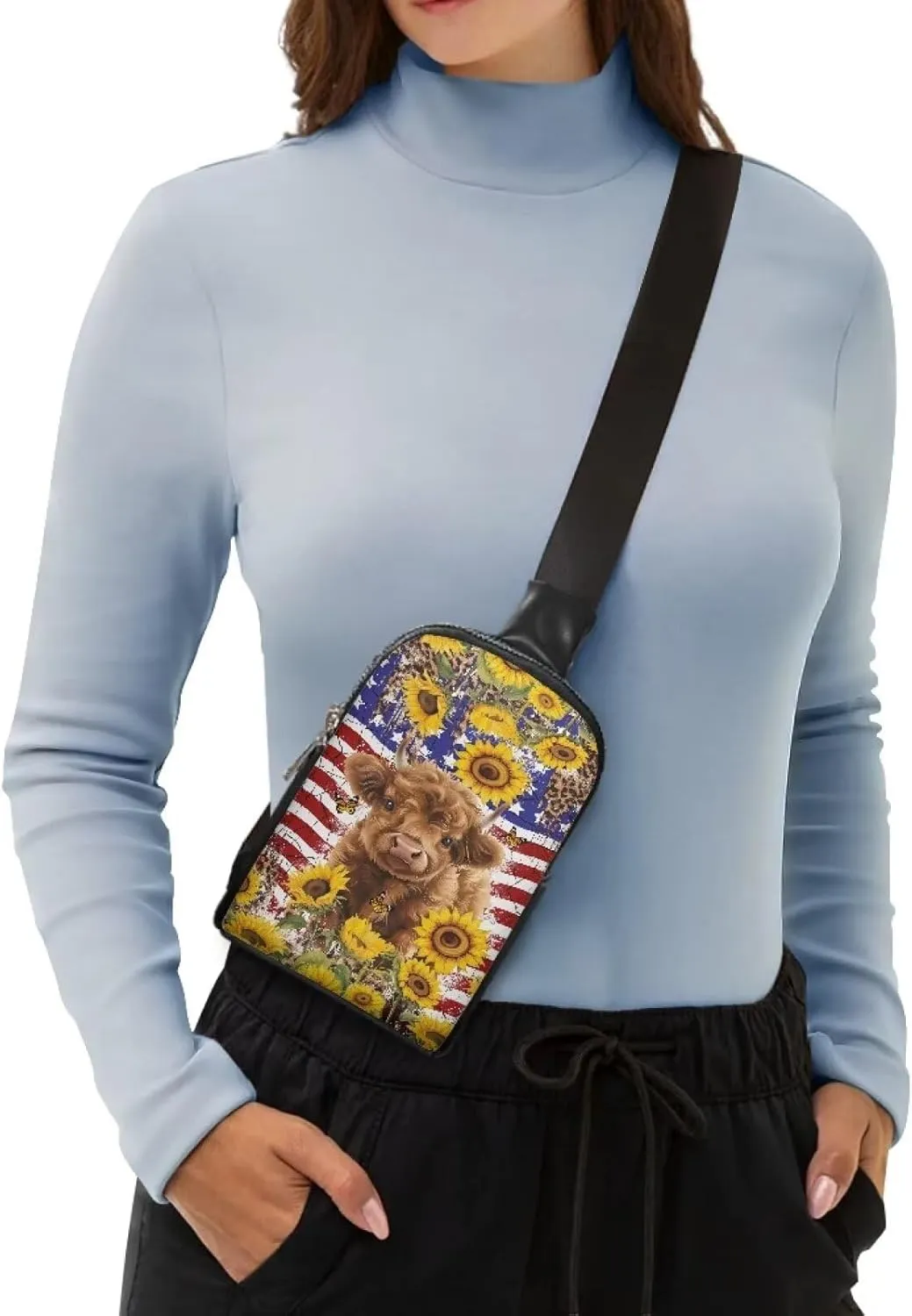 Crossbody Bag for Women Chest Bag for Mother's Day Gift Messenger Shoulder Bag with Adjustable Strap