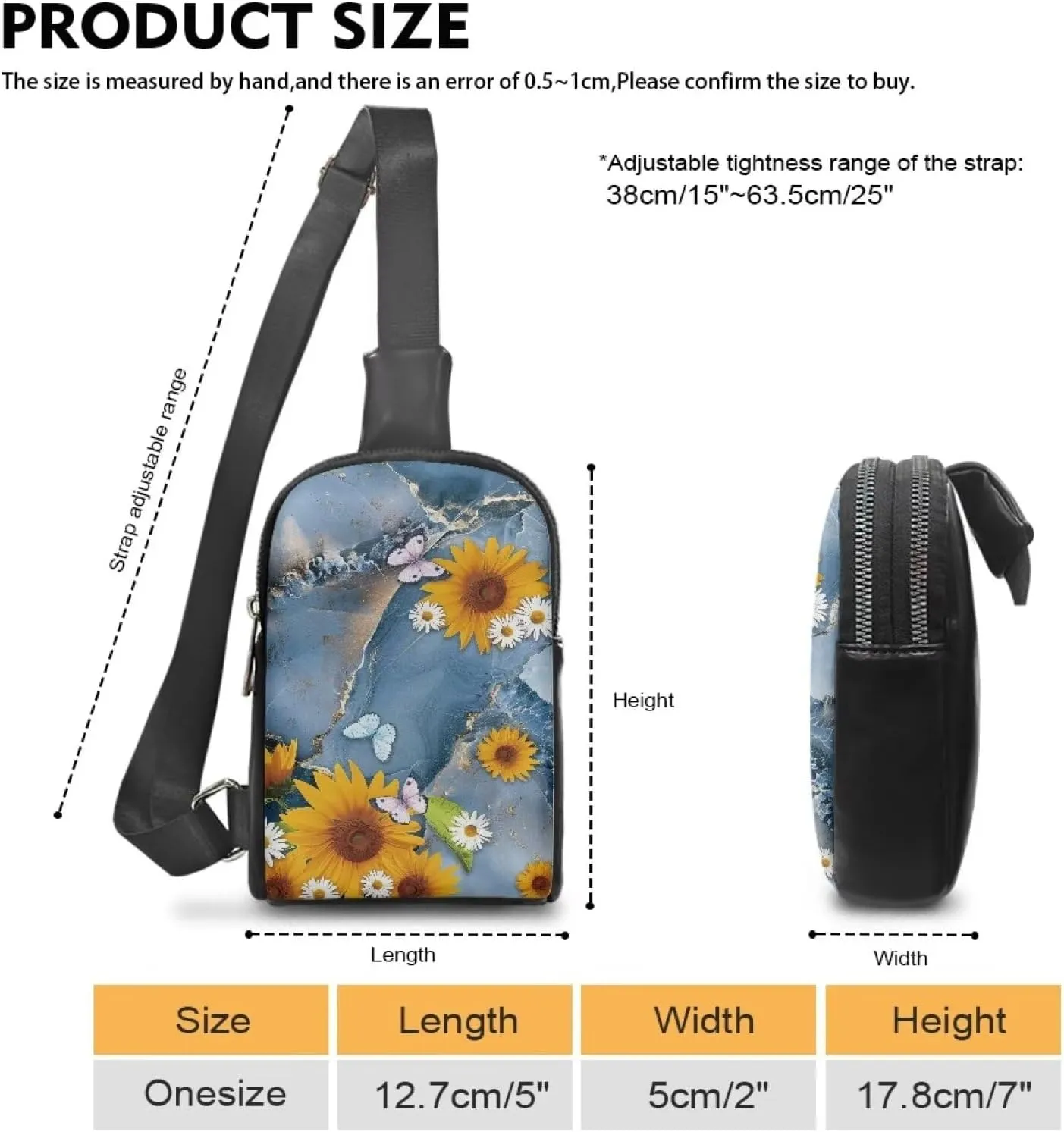 Crossbody Bag for Women Chest Bag for Mother's Day Gift Messenger Shoulder Bag with Adjustable Strap