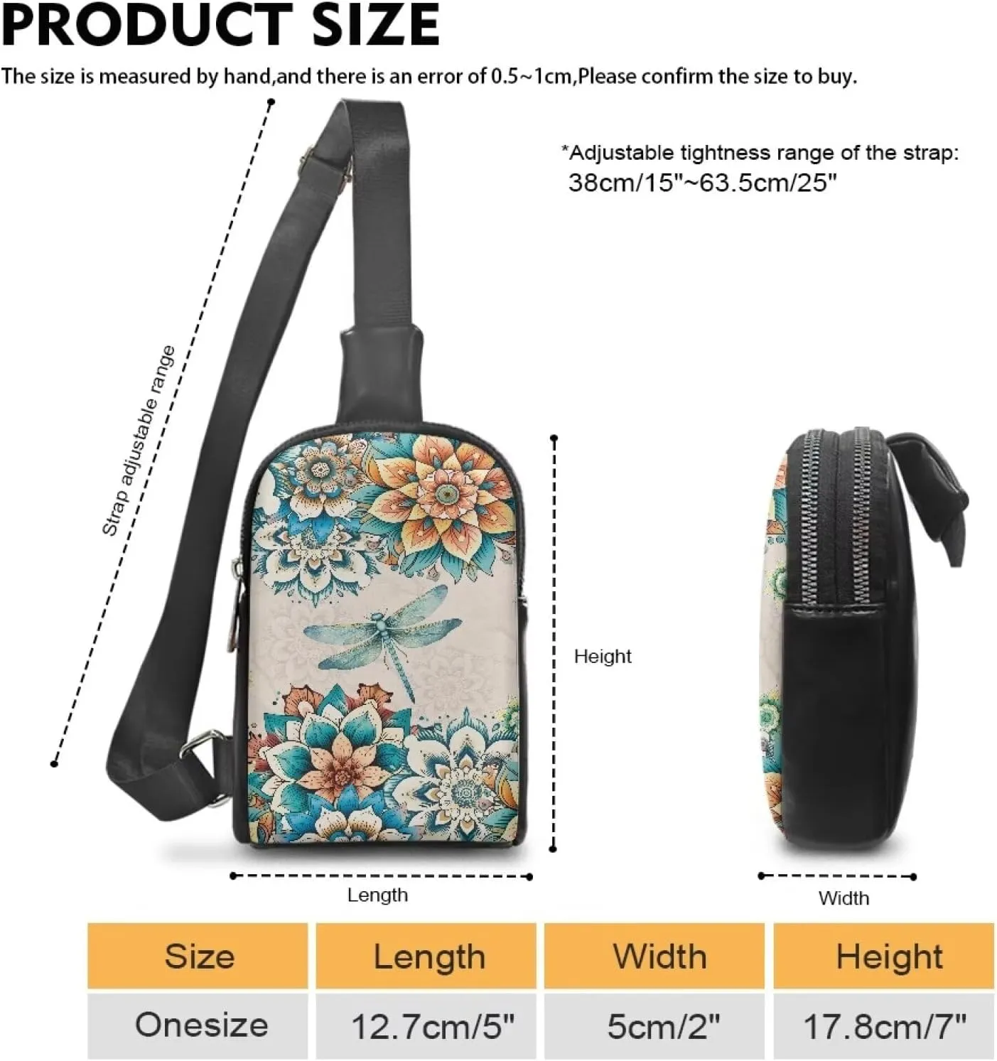 Crossbody Bag for Women Chest Bag for Mother's Day Gift Messenger Shoulder Bag with Adjustable Strap