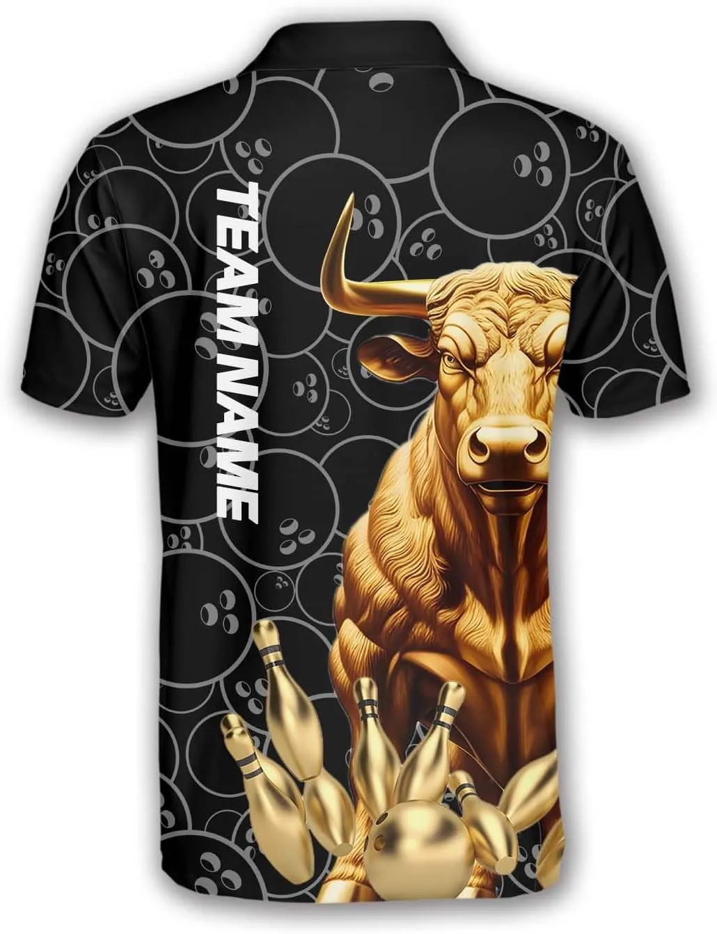 Custom Bowling Shirts for Men, Bowling Jerseys Unisex Polo Animals Wolf Bear Eagle, Sizes S - 5XL