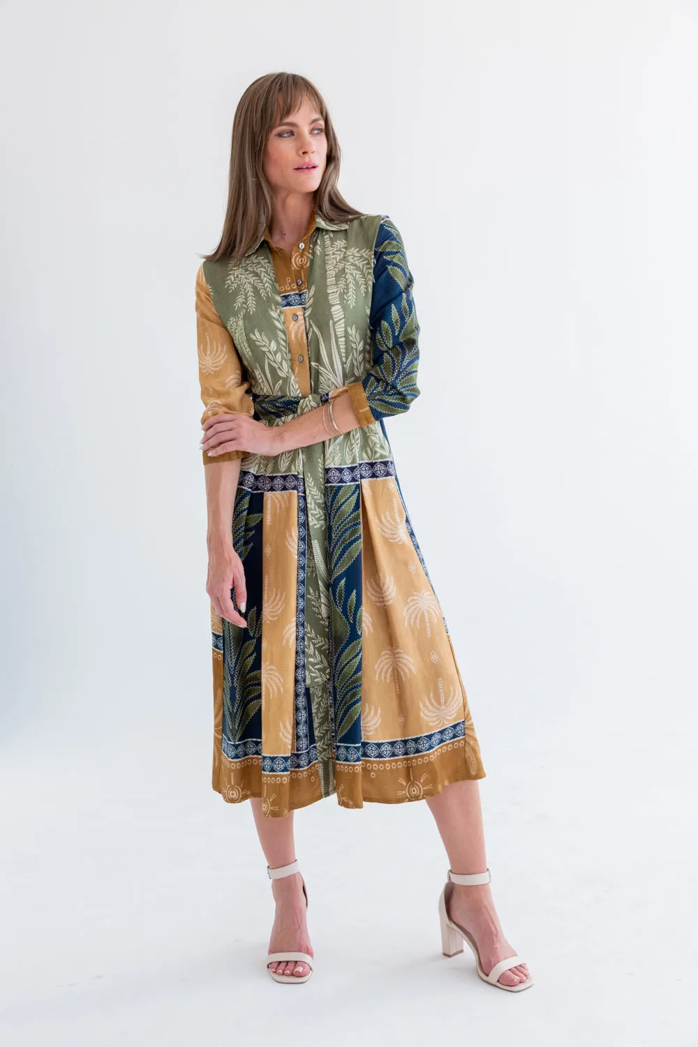 Delilah Dress Block Print