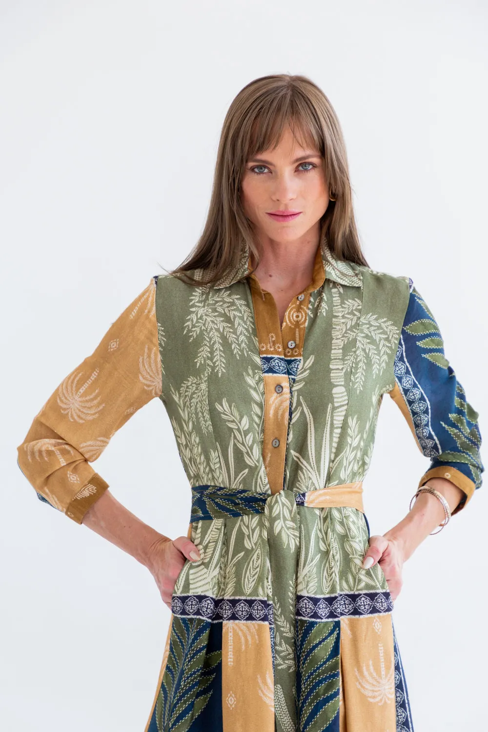 Delilah Dress Block Print