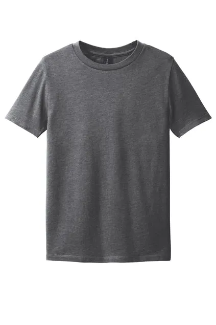 District  Youth Perfect Blend  CVC Tee - Heathered Charcoal