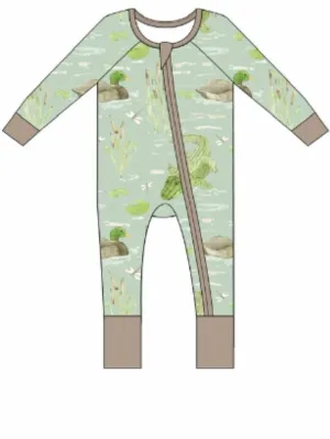 Ducks & Gators Zipper Pajama