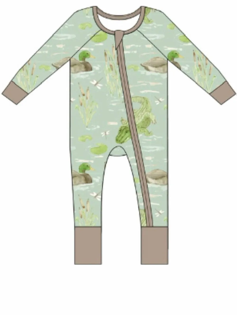 Ducks & Gators Zipper Pajama