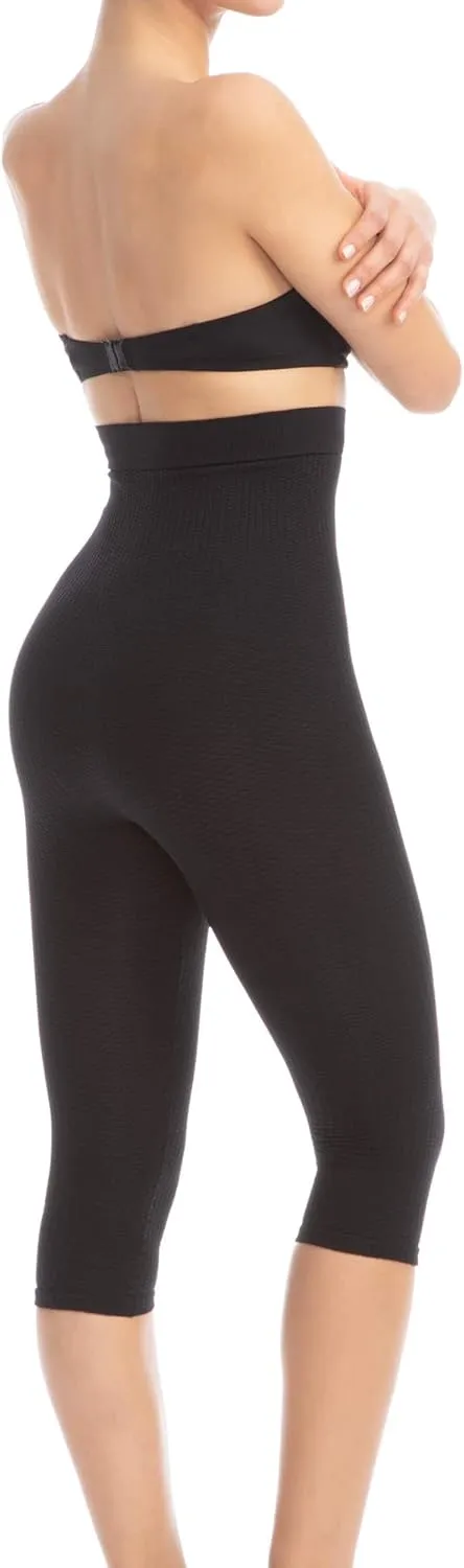 Farmacell Capri Leggings for Women Made in Italy - Anti Cellulite Shapewear - High Waisted - 123