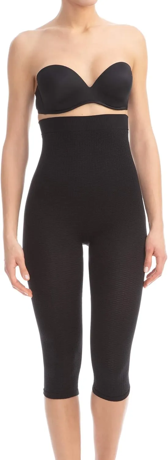 Farmacell Capri Leggings for Women Made in Italy - Anti Cellulite Shapewear - High Waisted - 123
