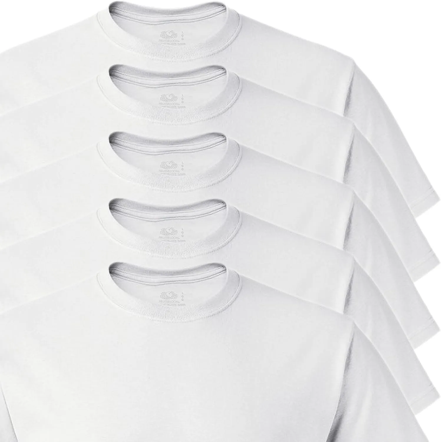 Fruit of the Loom Men's Crew Neck T-Shirt Multipack