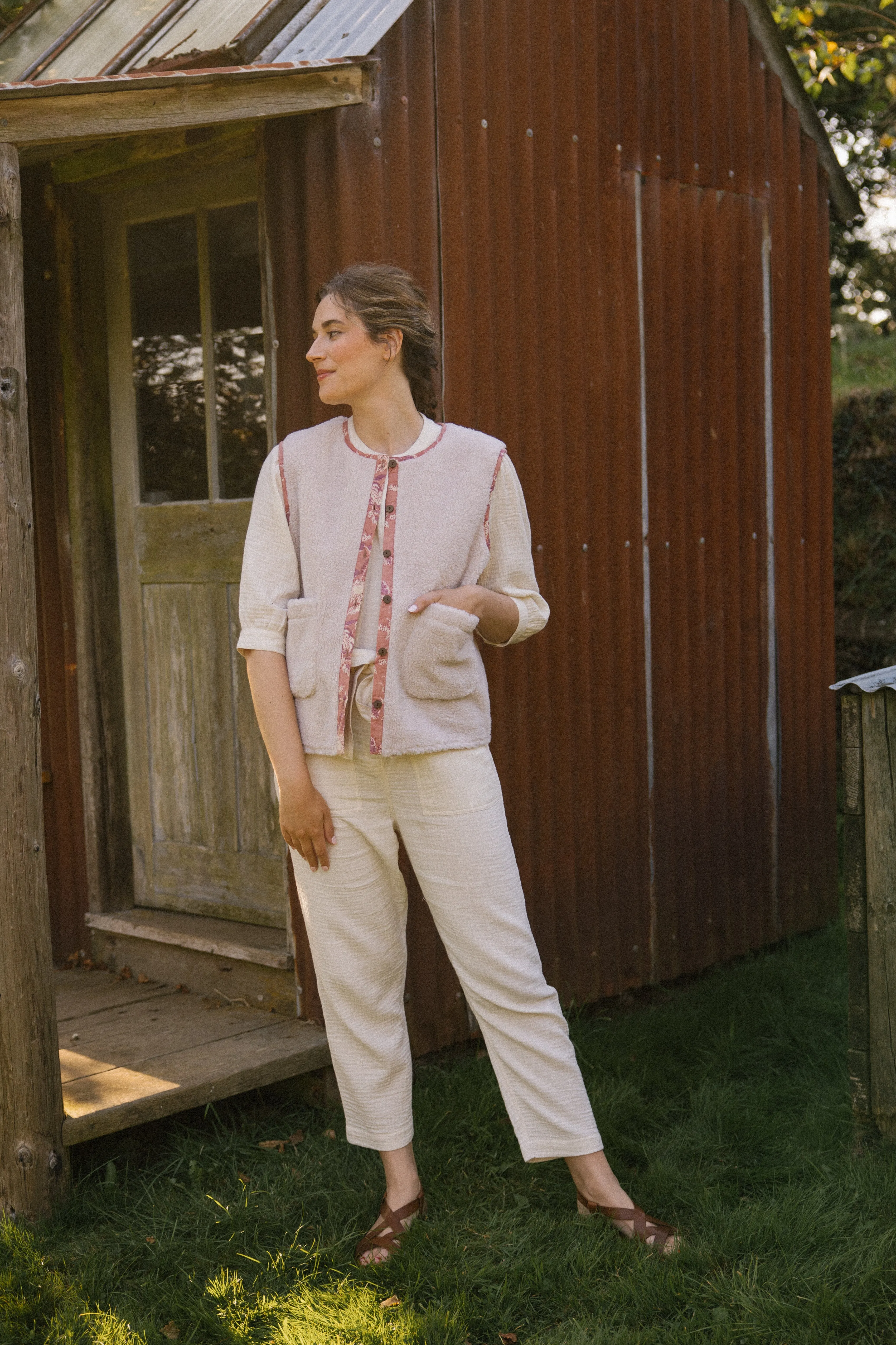 Grace Gilet - Block Print