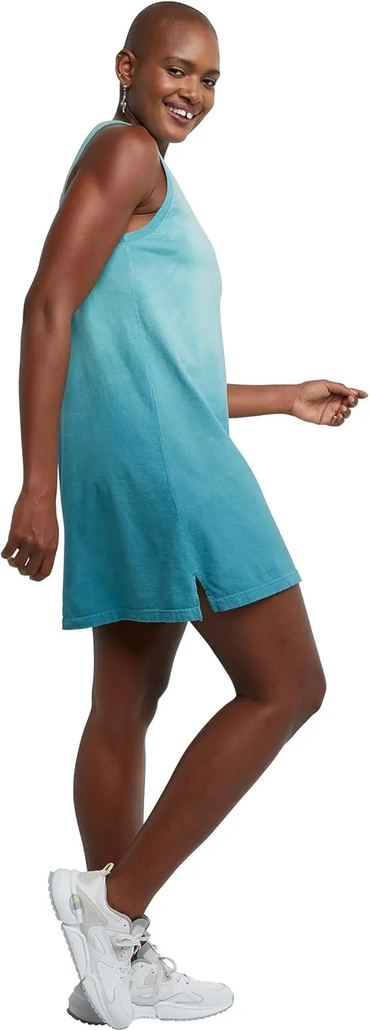 Hanes Women's Originals Tank Dress, 100% Cotton Dress For Women, Garment Dyed