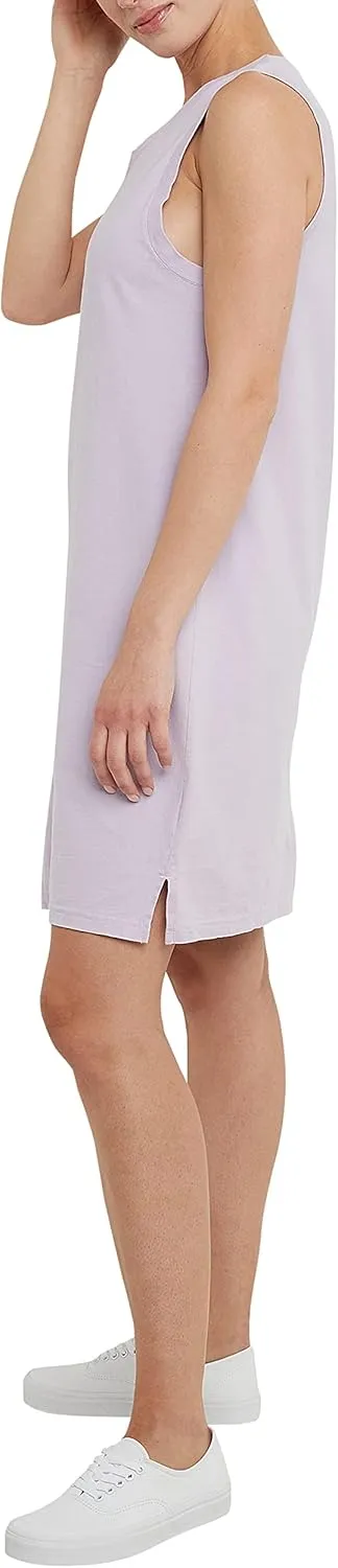 Hanes Women's Originals Tank Dress, 100% Cotton Dress For Women, Garment Dyed