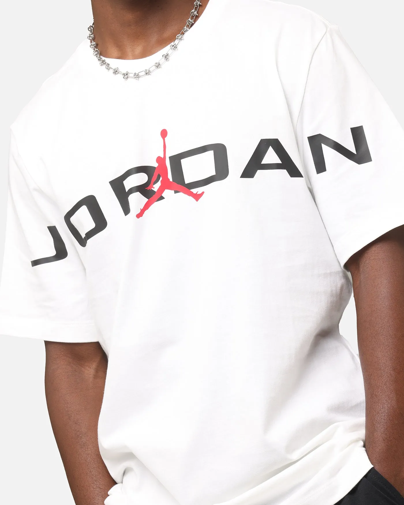 Jordan Air Stretch Crewneck T-Shirt White/Black