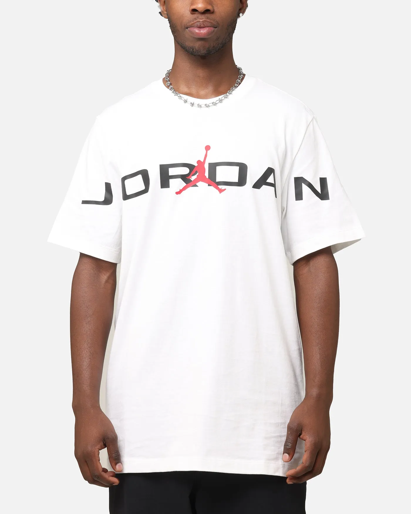 Jordan Air Stretch Crewneck T-Shirt White/Black