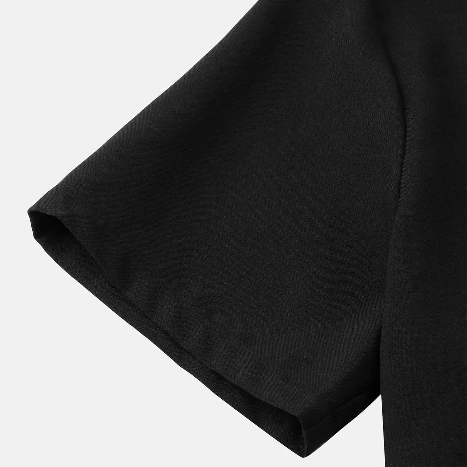 Mens Short Sleeve Button Down Shirts Textured Wrinkle Free Business Casual Work Dress Shirt Summer Tshirt Outfits Clothes