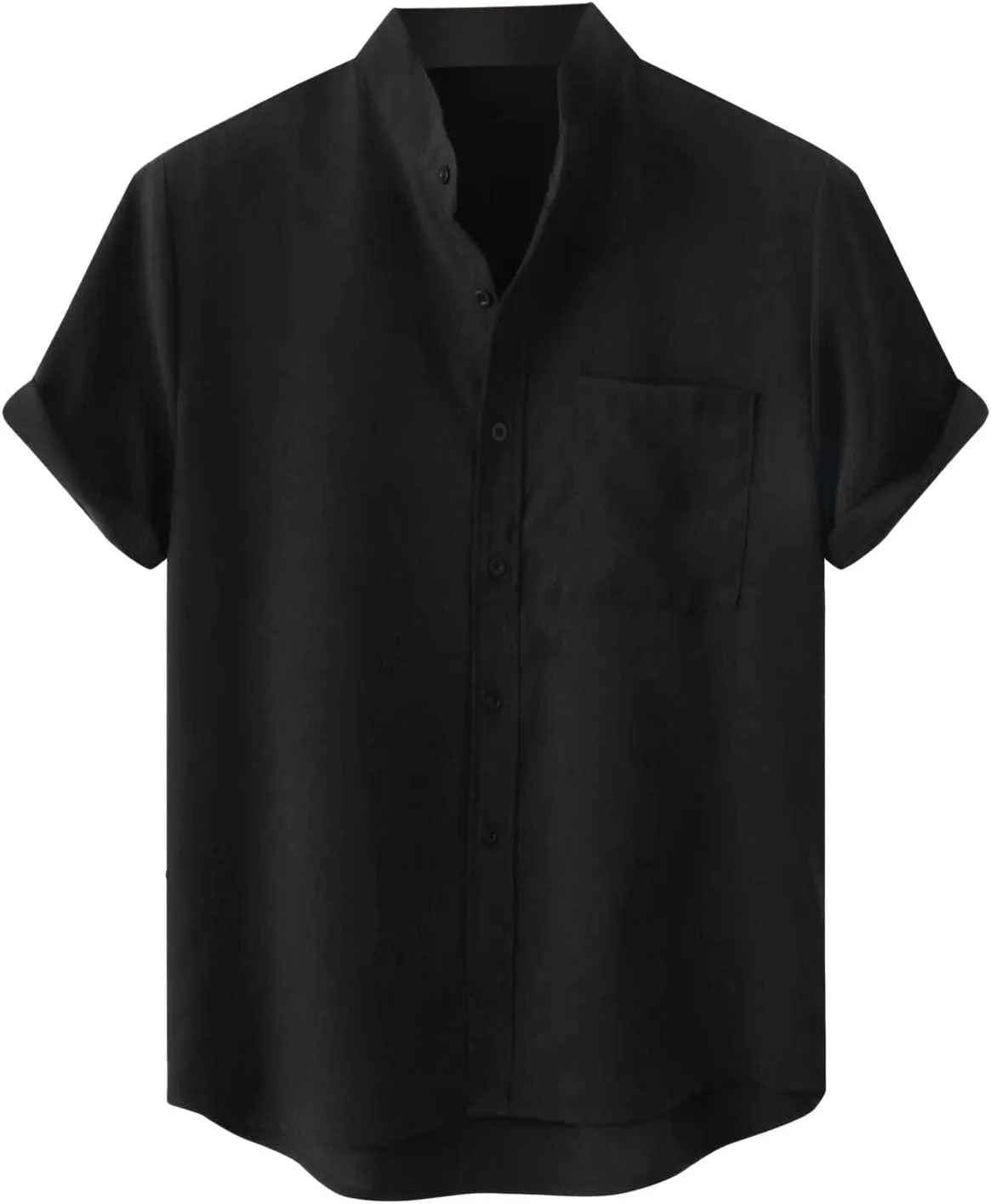 Mens Short Sleeve Button Down Shirts Textured Wrinkle Free Business Casual Work Dress Shirt Summer Tshirt Outfits Clothes