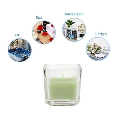 Modern Square Candles Votive Centerpiece Tabletop Tealight Holder for Home Living Room Decor Best Gifting Item