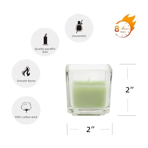 Modern Square Candles Votive Centerpiece Tabletop Tealight Holder for Home Living Room Decor Best Gifting Item