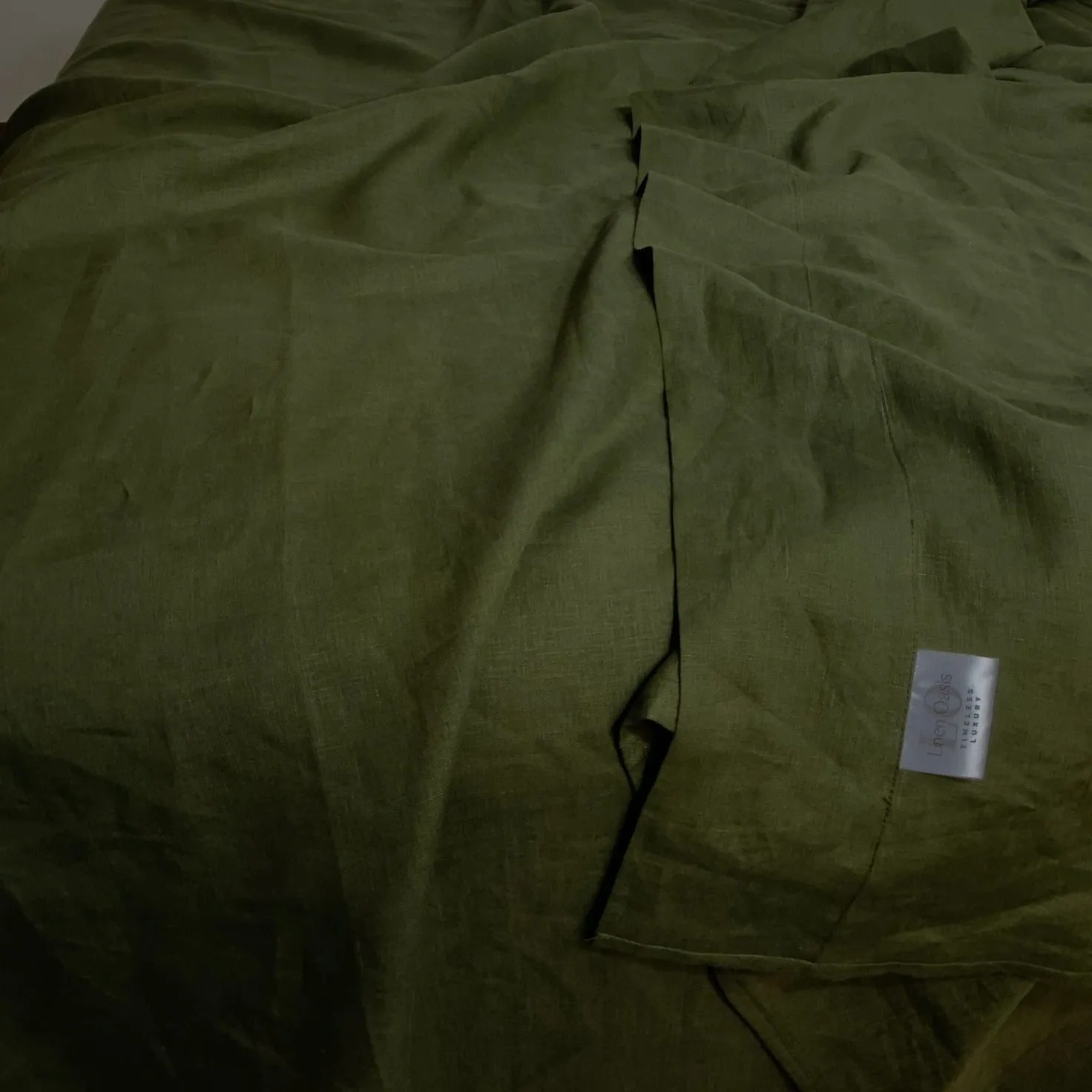 Moss Linen Sheets Set