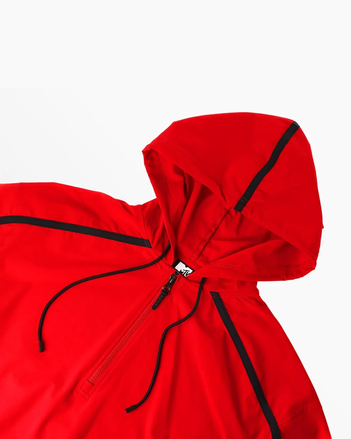 MTV Women's Hoodie, Hooded Sweatshirt Oversized Half Zip Crop Top Pullover for Gym Casual Wear