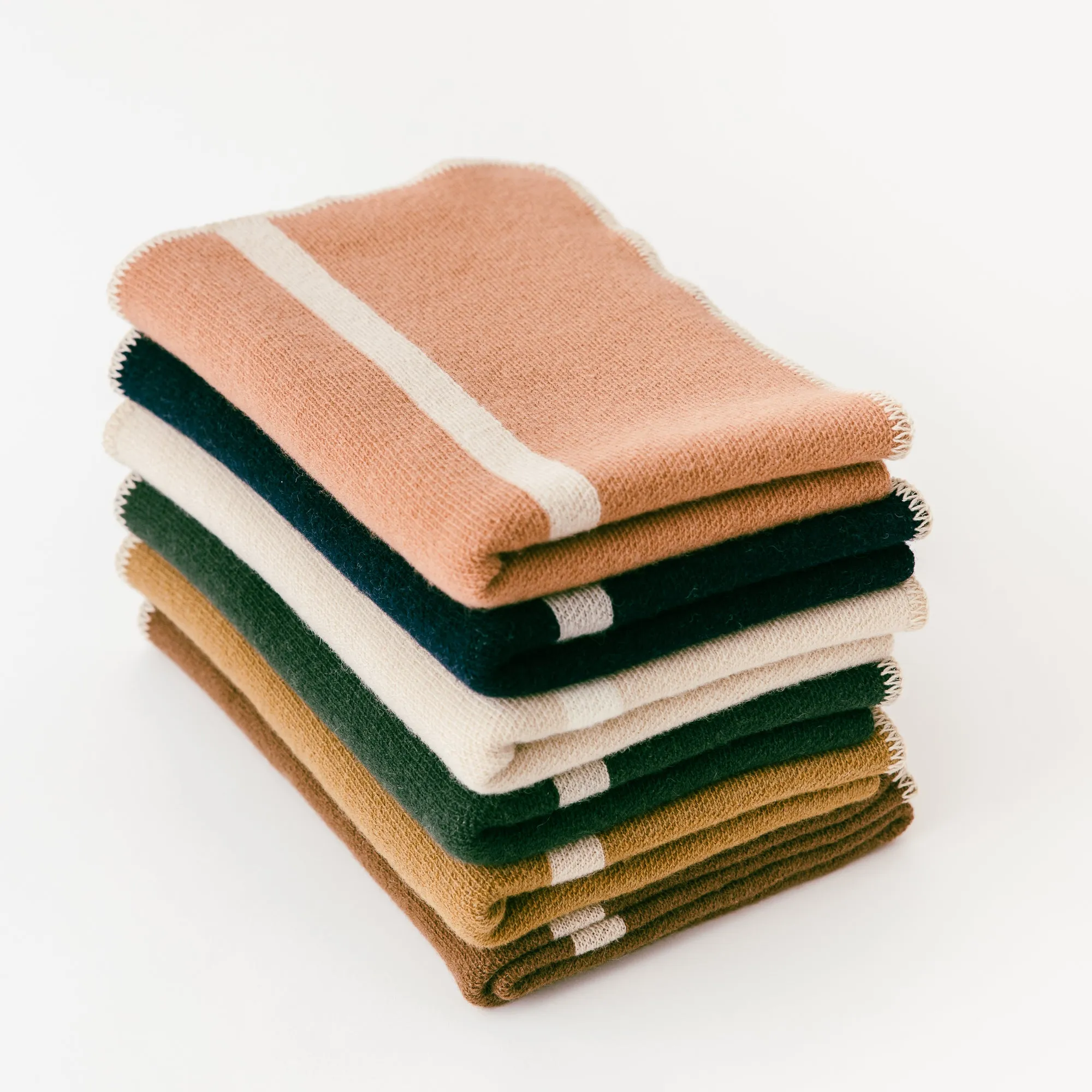 Navy Blue Wool Baby Blanket