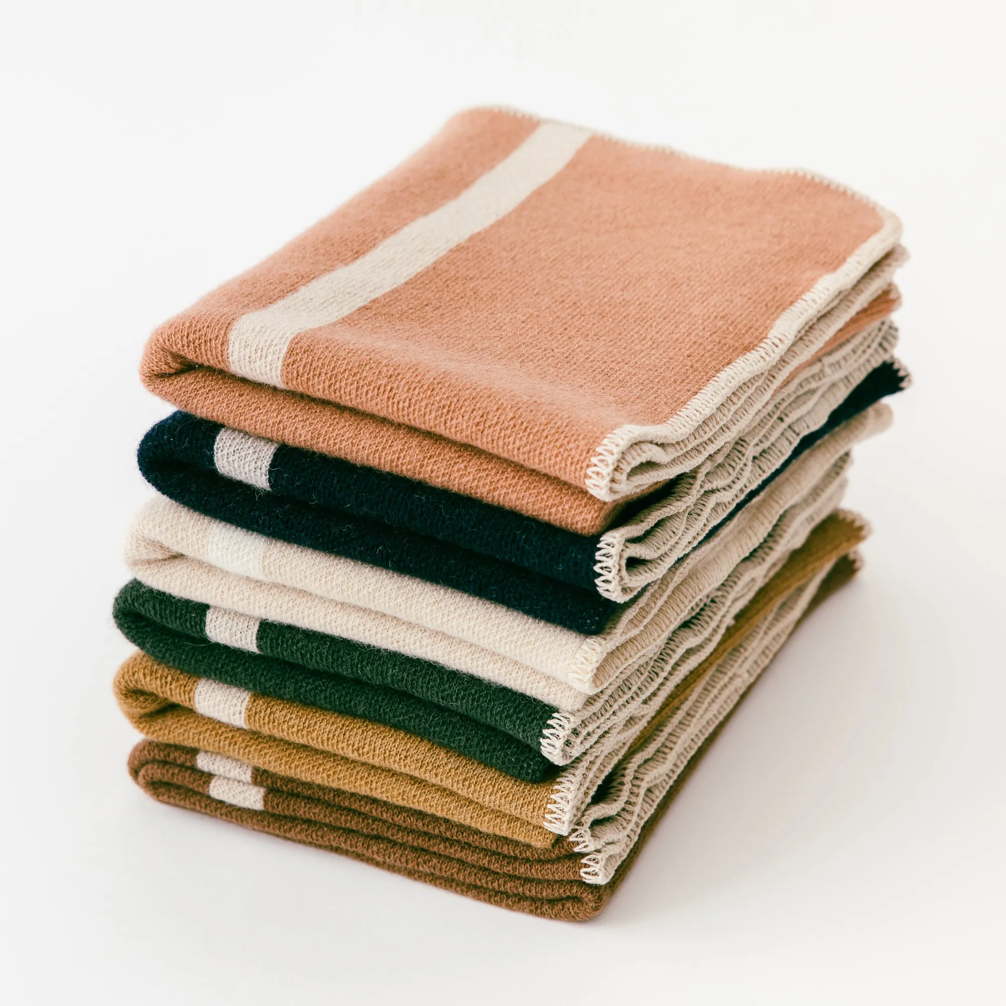Navy Blue Wool Baby Blanket