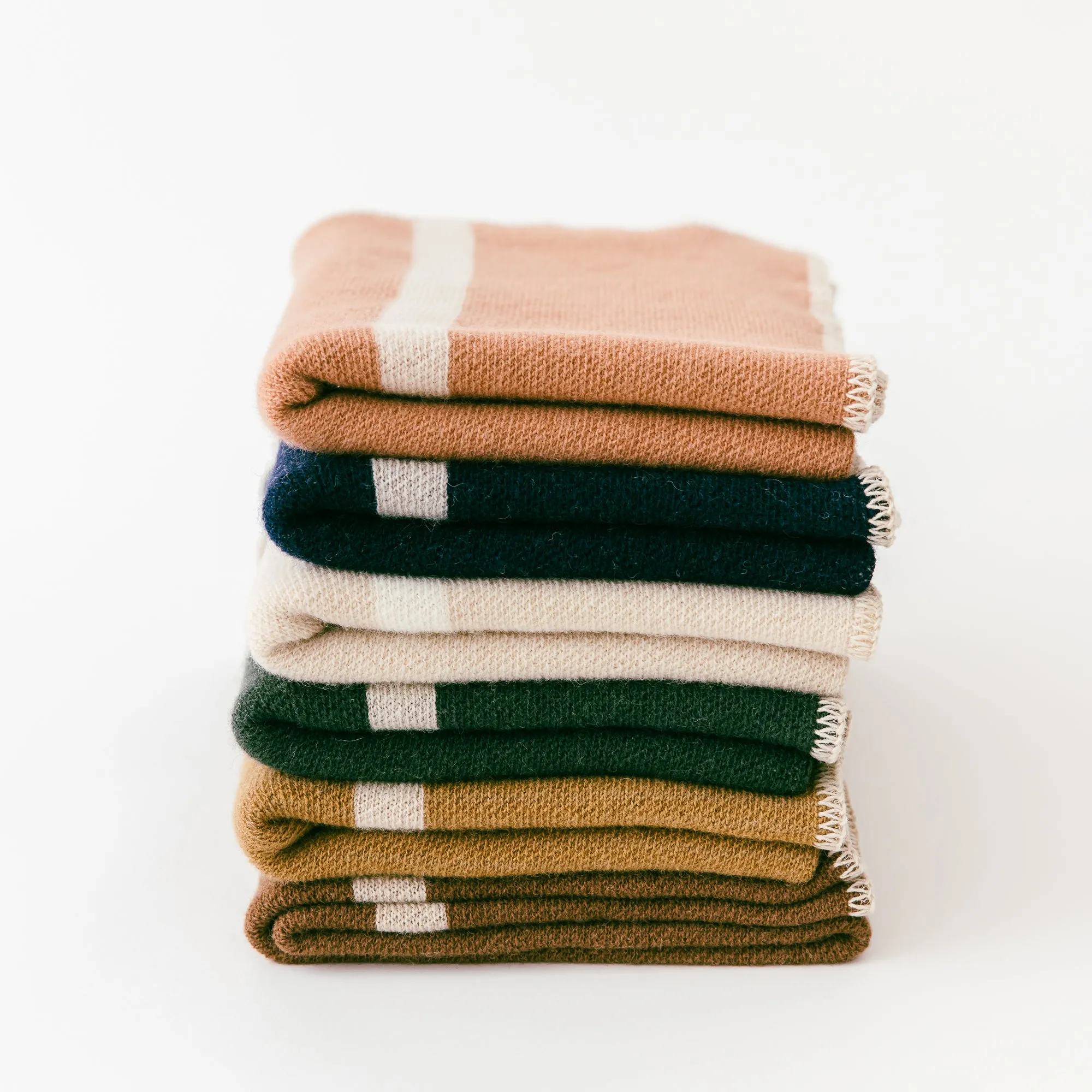 Navy Blue Wool Baby Blanket