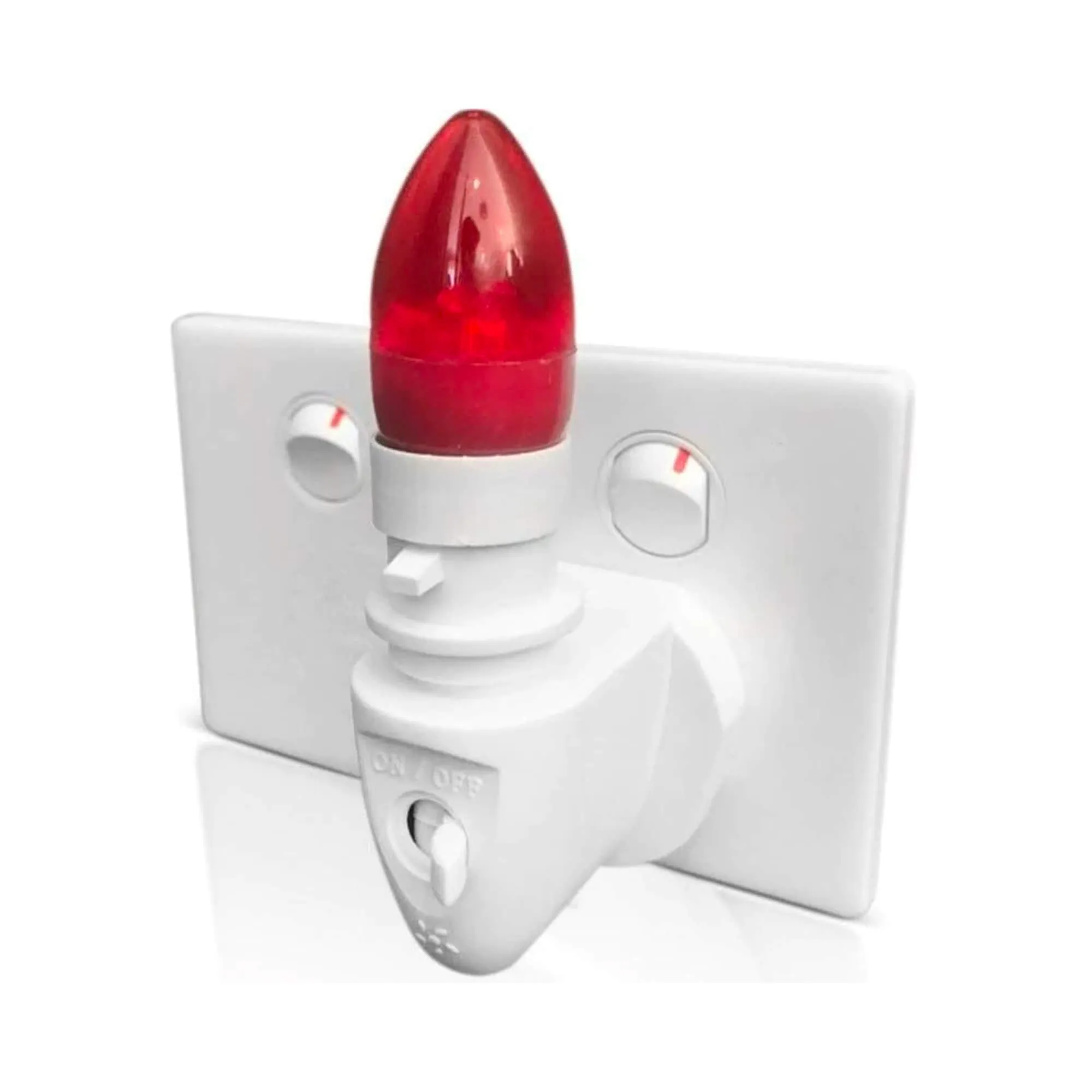 Red Plug In Night Light for Sleep - UK Plug