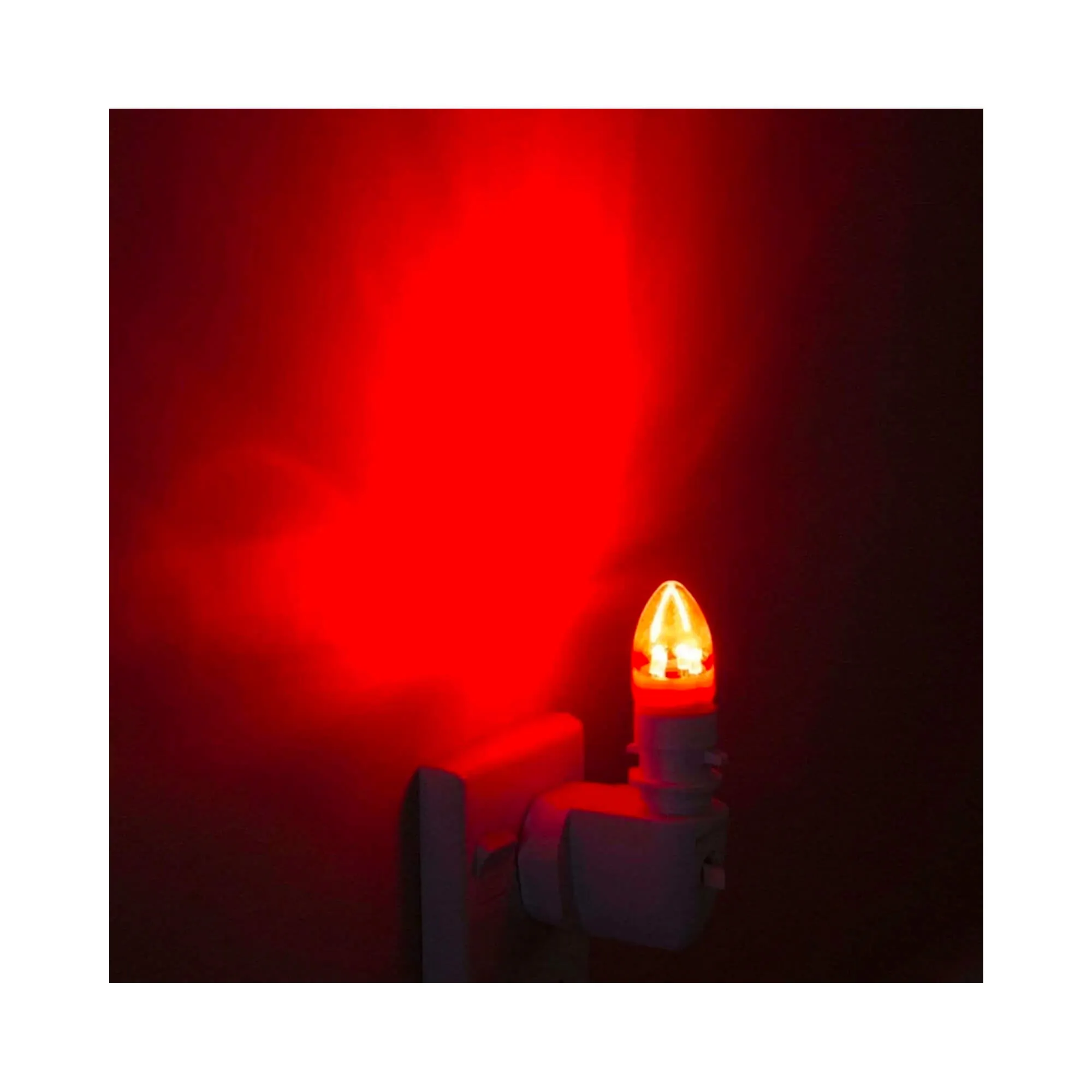 Red Plug In Night Light for Sleep - UK Plug