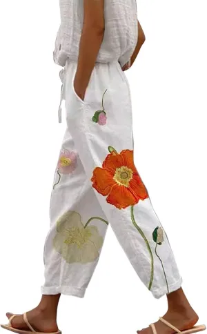 Resort Wear for Women 2025 Casual Drawstring Pants Beach Trousers Women's Pants Workout Pants