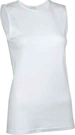 Rosette Womens Sleeveless Undershirt - Cotton  High Neck, Full shoulder design