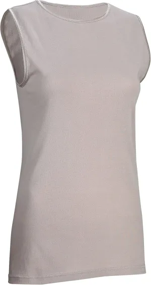 Rosette Womens Sleeveless Undershirt - Cotton  High Neck, Full shoulder design