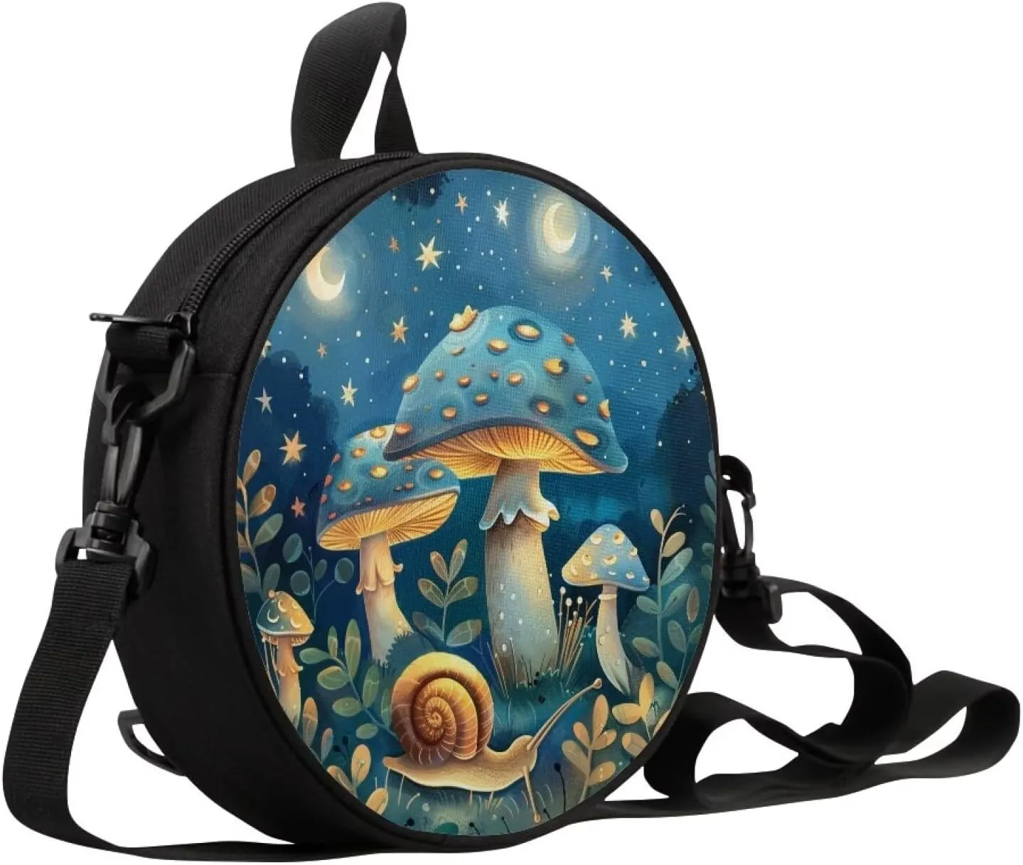Round Crossbody Bag for Women Fashion Sling Bag for Teen Girls Messenger Bag Lightweight Phone Bag
