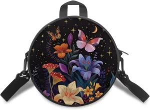 Round Crossbody Bag for Women Fashion Sling Bag for Teen Girls Messenger Bag Lightweight Phone Bag