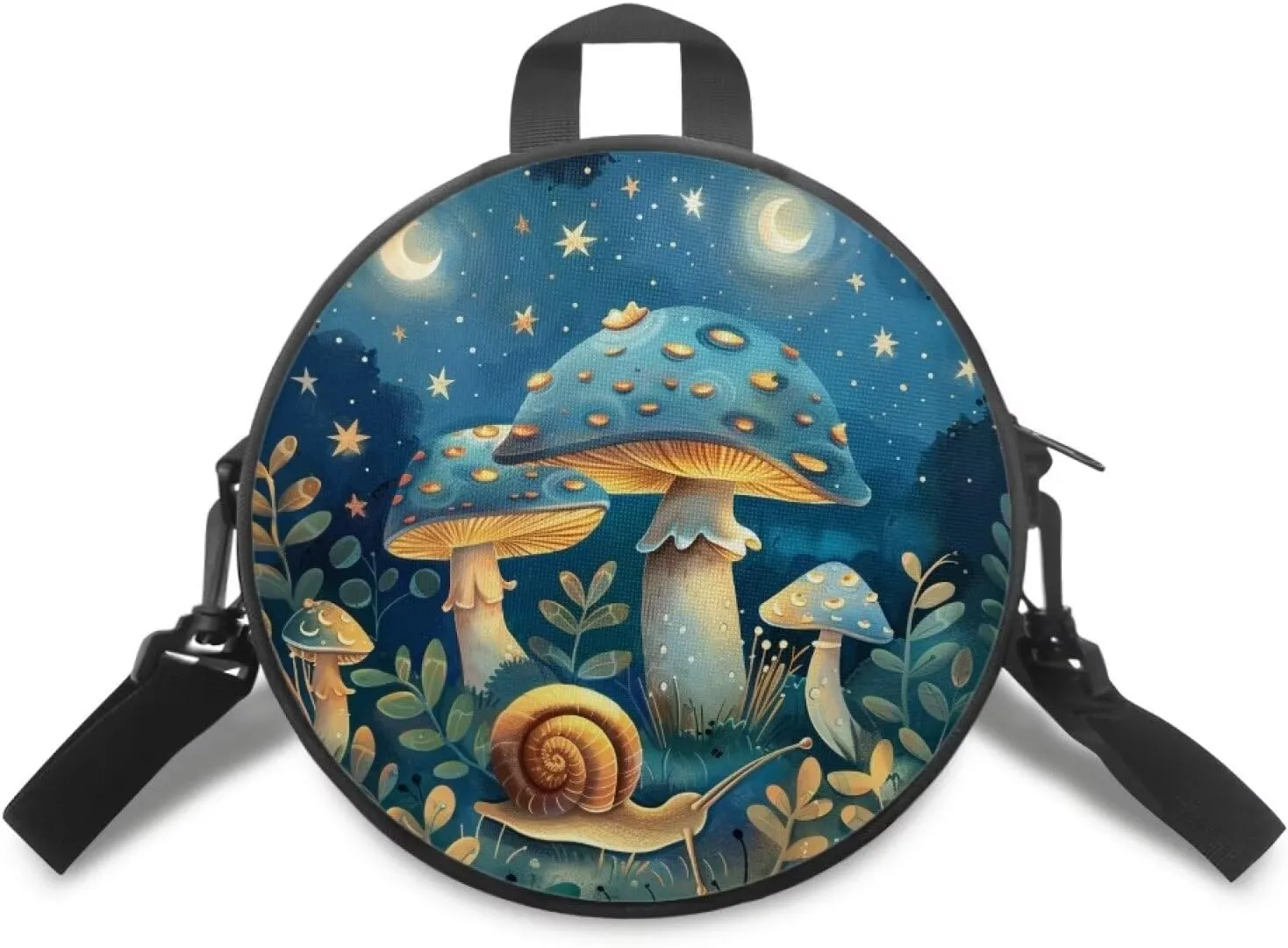 Round Crossbody Bag for Women Fashion Sling Bag for Teen Girls Messenger Bag Lightweight Phone Bag