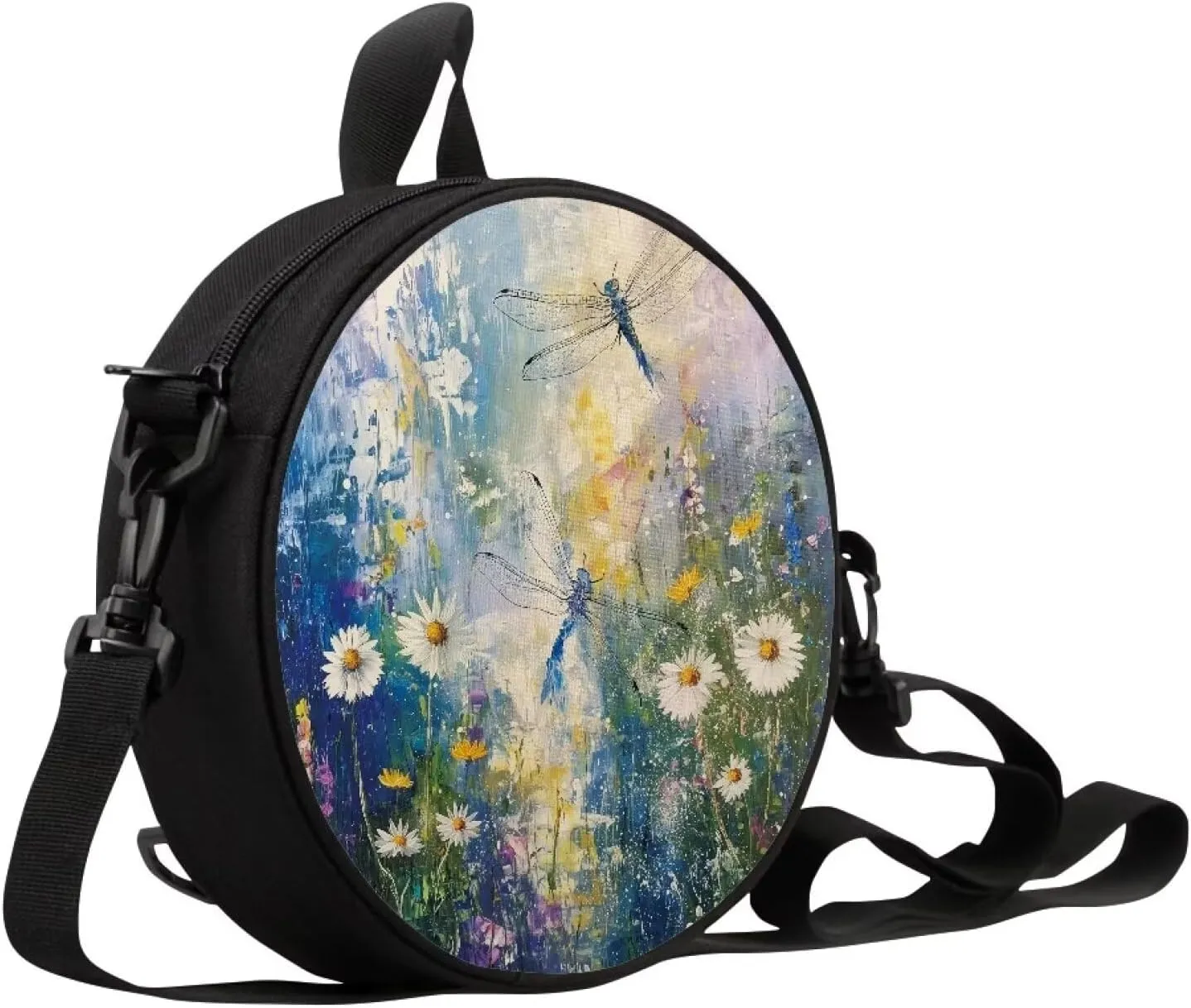 Round Crossbody Bag for Women Fashion Sling Bag for Teen Girls Messenger Bag Lightweight Phone Bag