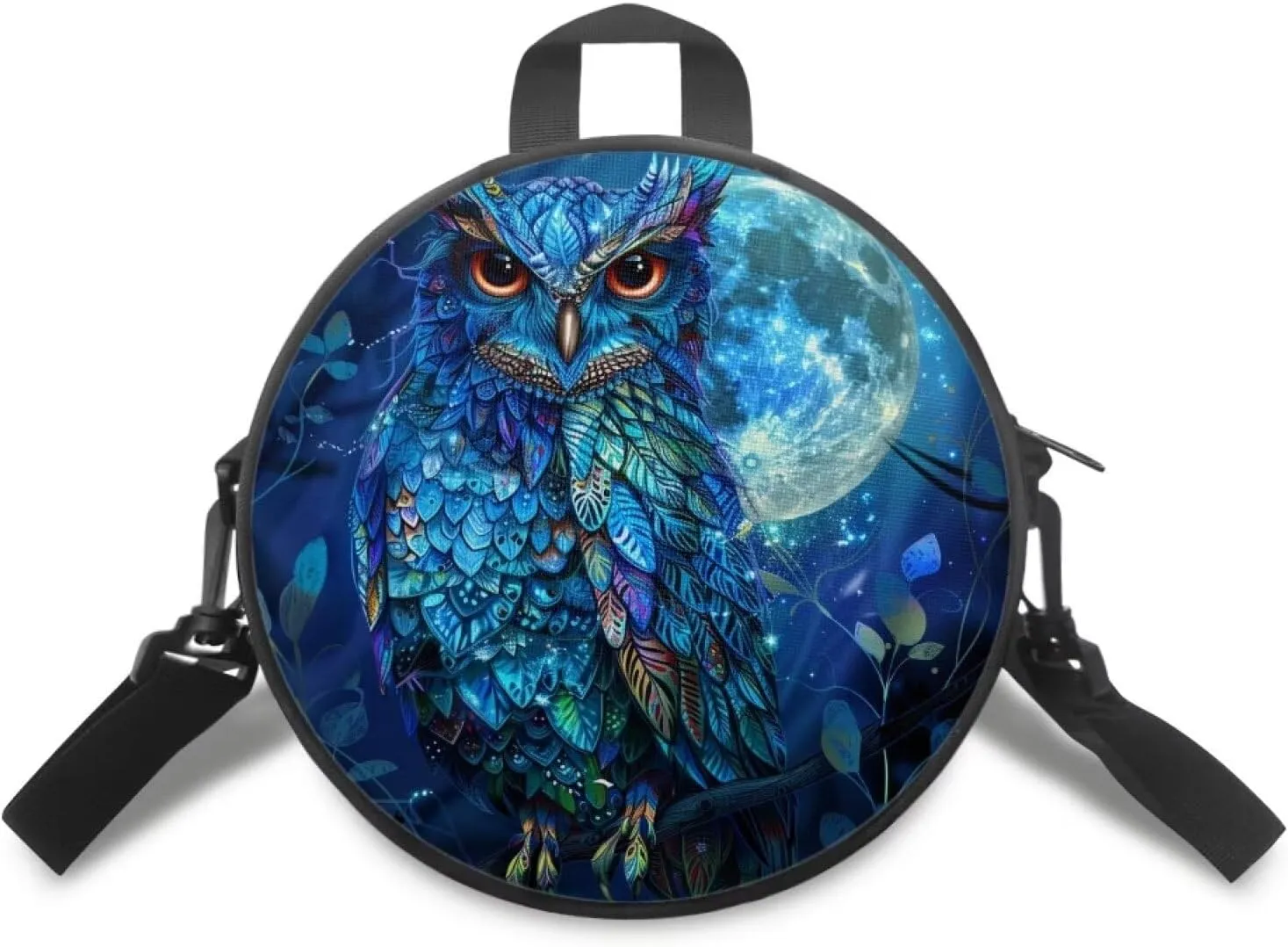 Round Crossbody Bag for Women Fashion Sling Bag for Teen Girls Messenger Bag Lightweight Phone Bag